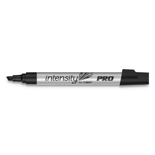 Intensity Metal Pro Permanent Marker, Broad Pro Chisel Tip, Black, Dozen