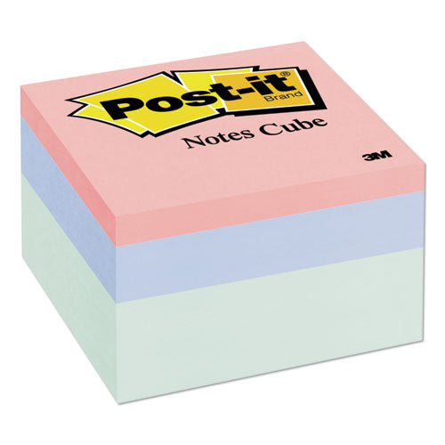 Mini Cubes, 1.88" X 1.88", Green Wave And Orange Wave Collections, 400 Sheets/cube, 3 Cubes/pack