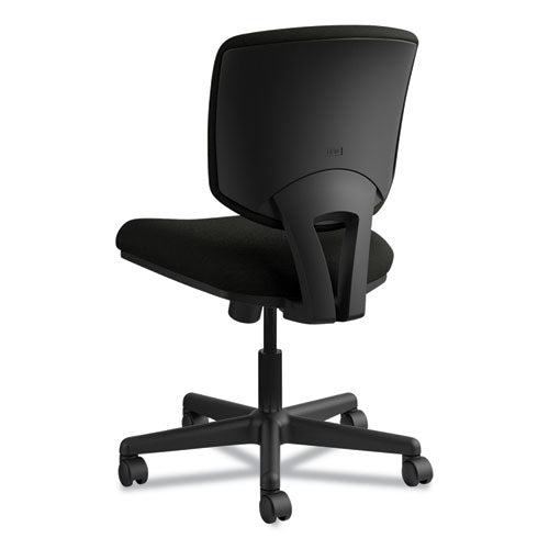 Volt Series Leather Task Chair, Supports Up To 250 Lb, 18" To 22.25" Seat Height, Black