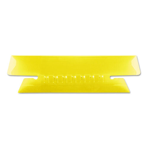 Transparent Colored Tabs For Hanging File Folders, 1/3-cut, Yellow, 3.5" Wide, 25/pack