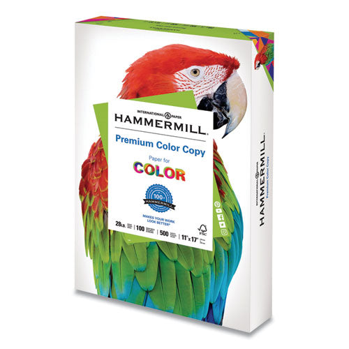 Premium Color Copy Print Paper, 100 Bright, 28 Lb Bond Weight, 12 X 18, Photo White, 500/ream