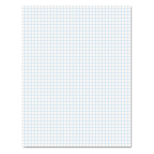 Quadrille Pads, Quadrille Rule (4 Sq/in), 50 White (heavyweight 20 Lb Bond) 8.5 X 11 Sheets