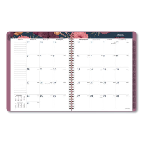 Dark Romance Weekly/monthly Planner, Dark Romance Floral Artwork, 11 X 8.5, Multicolor Cover, 13-month (jan-jan): 2023-2024