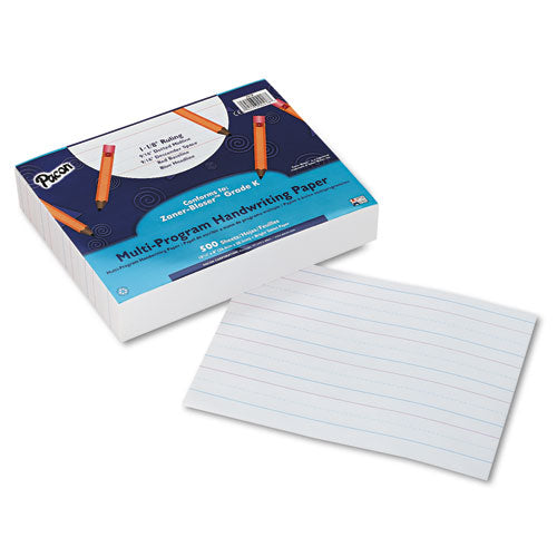 Multi-program Handwriting Paper, 16 Lb, 1/2" Short Rule, One-sided, 8 X 10.5, 500/pack
