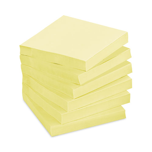Pads In Canary Yellow, 3" X 3", 90 Sheets/pad, 12 Pads/pack