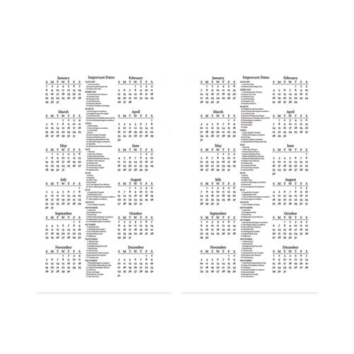 Photographic Desk Calendar Refill, Nature Photography, 3.5 X 6, White/multicolor Sheets, 2023