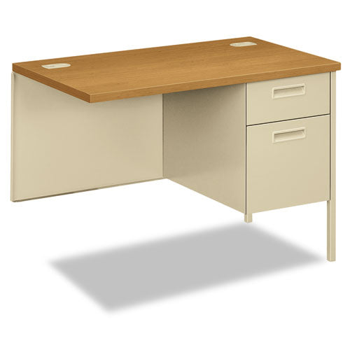 Metro Classic Series Workstation Return, Left, 42w X 24d X 29.5h, Harvest/putty