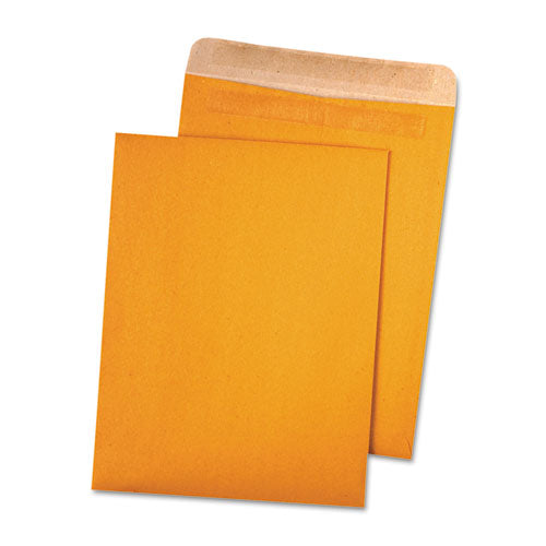 Recycled Brown Kraft Redi-strip Envelope, #10 1/2, Cheese Blade Flap, Redi-strip Closure, 9 X 12, Brown Kraft, 100/box