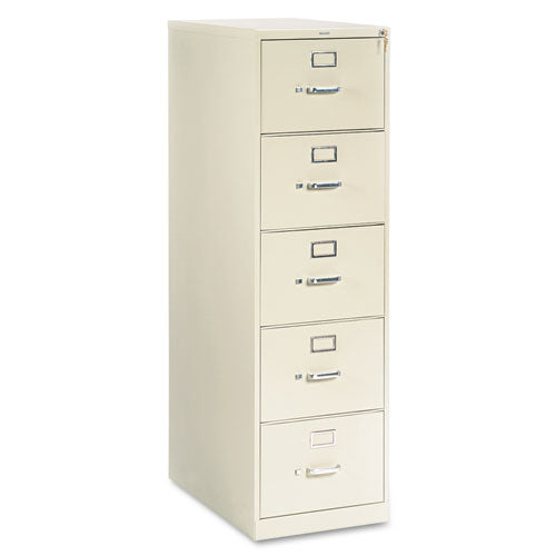 310 Series Vertical File, 5 Letter-size File Drawers, Black, 15" X 26.5" X 60"