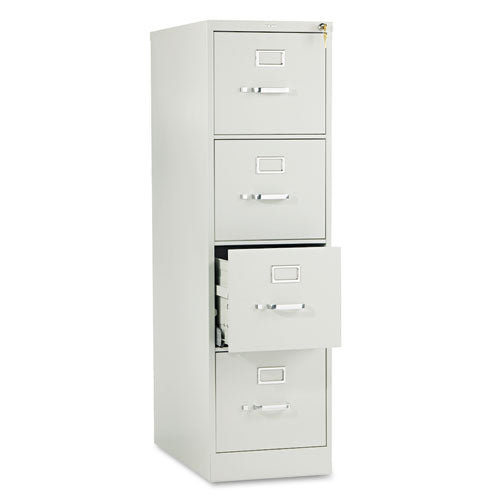 510 Series Vertical File, 4 Letter-size File Drawers, Light Gray, 15" X 25" X 52"