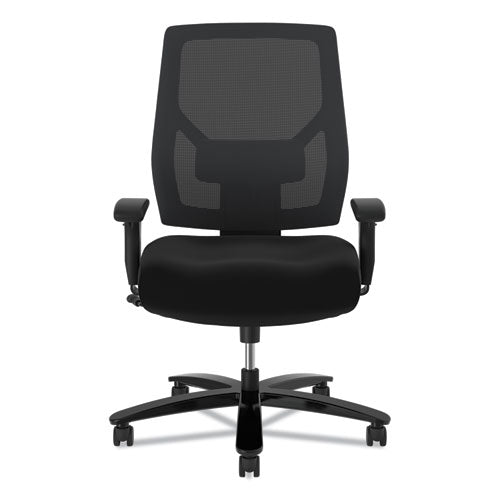 Crio Big And Tall Mid-back Task Chair, Supports Up To 450 Lb, 18" To 22" Seat Height, Black