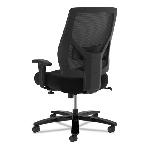 Crio Big And Tall Mid-back Task Chair, Supports Up To 450 Lb, 18" To 22" Seat Height, Black