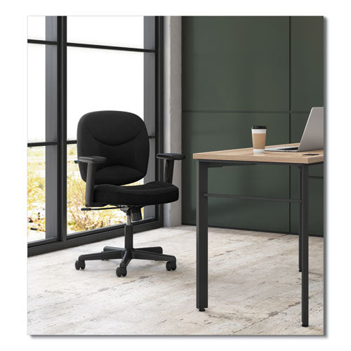 Vl210 Low-back Task Chair, Supports Up To 250 Lb, 17" To 20.5" Seat Height, Black