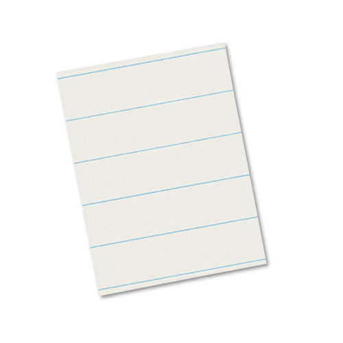 Ruled Newsprint Paper, 3/8" Short Rule, 8.5 X 11, 500/pack