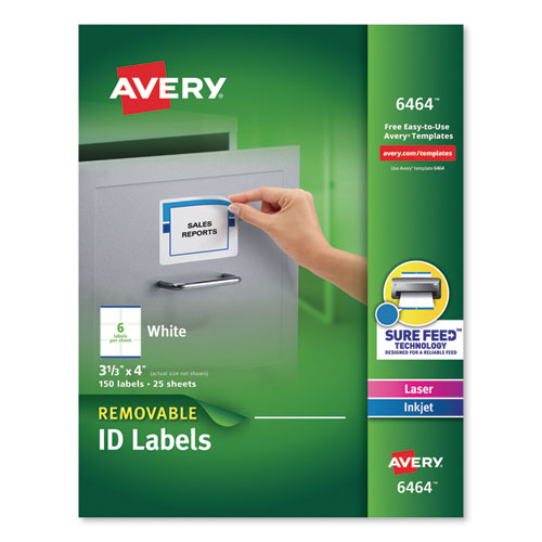 Removable Multi-use Labels, Inkjet/laser Printers, 1" Dia, White, 63/sheet, 15 Sheets/pack