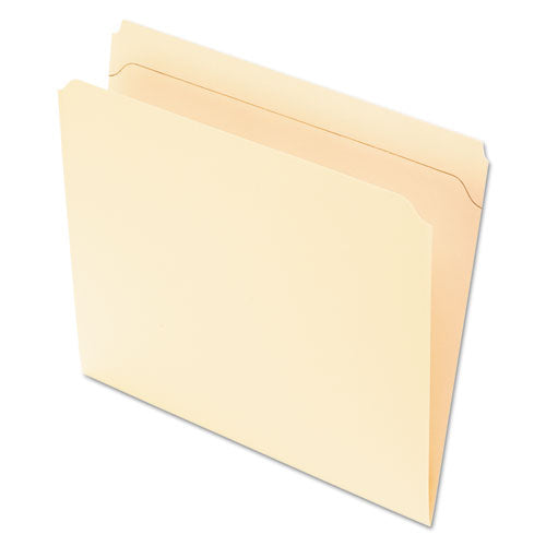 Reinforced Top File Folders, 1/3-cut Tabs: Assorted Positions, Letter Size, Manila, 100/box