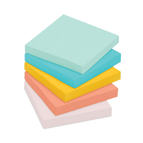 Original Pads In Beachside Cafe Collection Colors, 3" X 3", 100 Sheets/pad, 12 Pads/pack