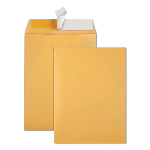 Redi-strip Catalog Envelope, #13 1/2, Cheese Blade Flap, Redi-strip Adhesive Closure, 10 X 13, Brown Kraft, 100/box