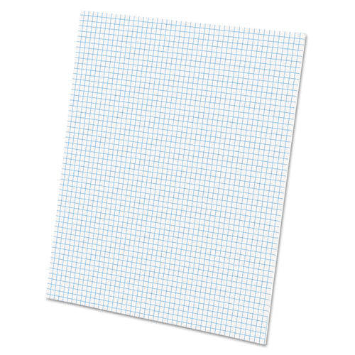 Quadrille Pads, Quadrille Rule (4 Sq/in), 50 White (standard 15 Lb Bond) 11 X 17 Sheets