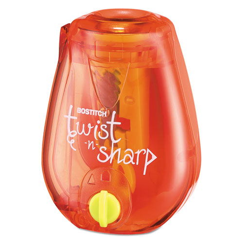 Twist-n-sharp Pencil Sharpener, One-hole, 3.5 X 1.25 X 5.5, Randomly Assorted Colors