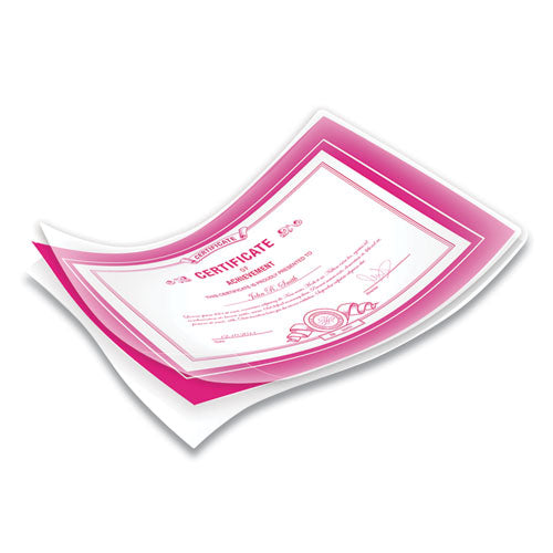 Laminating Pouches, 10 Mil, 9" X 11.5", Gloss Clear, 50/pack