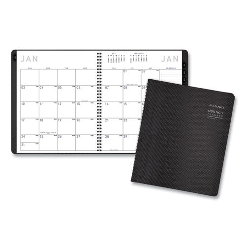 Contemporary Monthly Planner, Premium Paper, 11 X 9, Graphite Cover, 12-month (jan To Dec): 2023