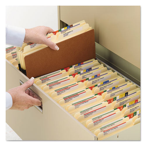 Redrope Drop Front File Pockets, 3.5" Expansion, Legal Size, Redrope, 50/box