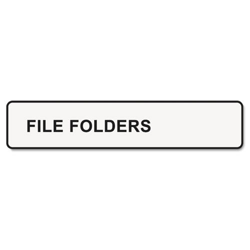 Labelwriter 1-up File Folder Labels, 0.56" X 3.43", White, 130 Labels Roll, 2 Rolls/pack