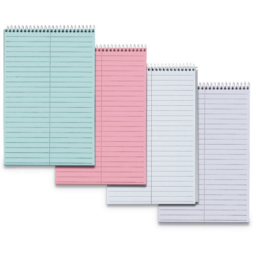 Prism Steno Pads, Gregg Rule, Pink Cover, 80 Pink 6 X 9 Sheets, 4/pack