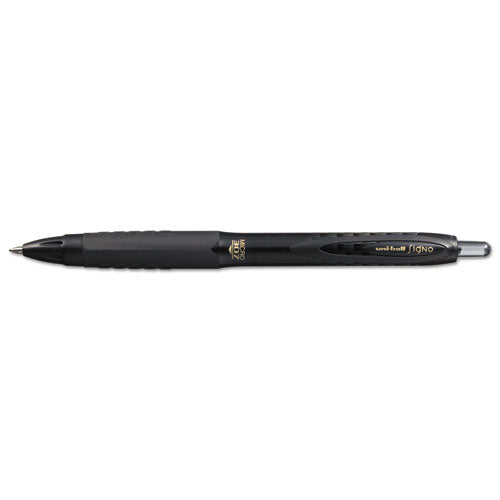 307 Gel Pen, Retractable, Medium 0.7 Mm, Black Ink, Black Barrel, Dozen
