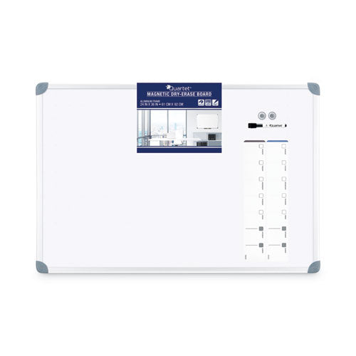 Euro-style Magnetic Dry-erase Aluminum Frame Boards, 36 X 24, White Surface, Silver Aluminum Frame