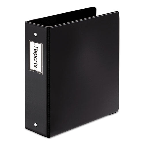 Premier Easy Open Locking Round Ring Binder, 3 Rings, 3" Capacity, 11 X 8.5, Black