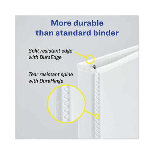 Heavy-duty View Binder With Durahinge And Locking One Touch Ezd Rings, 3 Rings, 5" Capacity, 11 X 8.5, Chartreuse