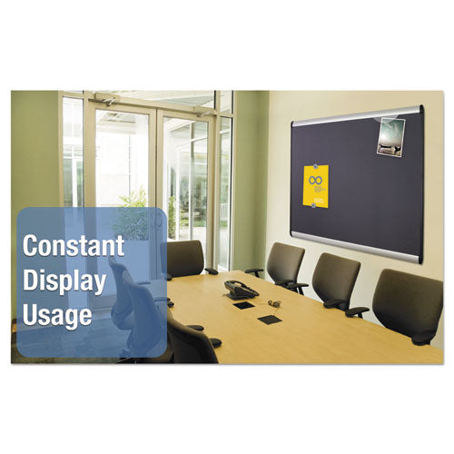 Prestige Plus Magnetic Fabric Bulletin Boards, 36 X 24, Gray Surface, Silver Aluminum Frame