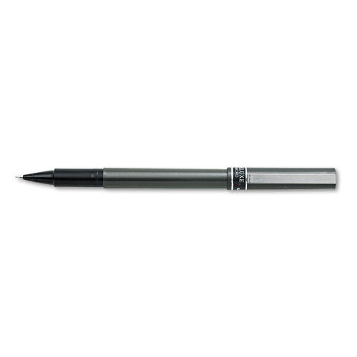 Deluxe Roller Ball Pen, Stick, Micro 0.5 Mm, Black Ink, Metallic Gray Barrel, Dozen