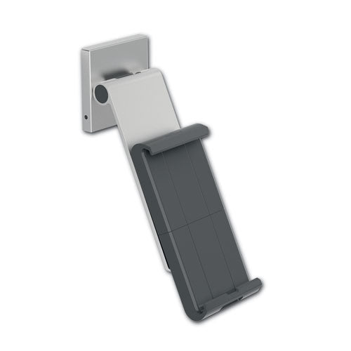 Wall-mounted Tablet Holder, Silver/charcoal Gray