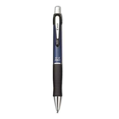 G2 Pro Gel Pen, Retractable, Fine 0.7 Mm, Black Ink, Gray Barrel