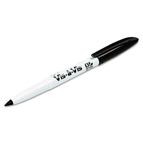 Vis-a-vis Wet Erase Marker, Fine Bullet Tip, Black, 36/pack