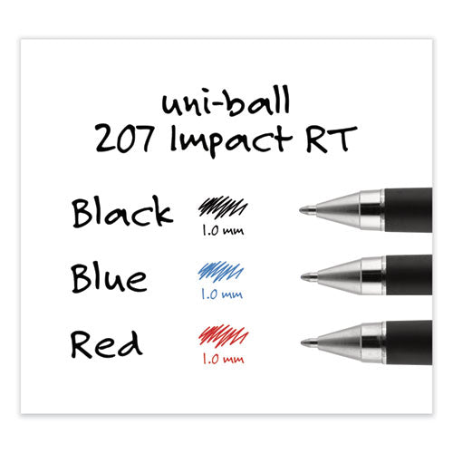 Refill For Gel 207 Impact Rt Roller Ball Pens, Bold Conical Tip, Blue Ink, 2/pack