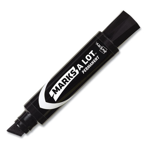 Marks A Lot Extra-large Desk-style Permanent Marker, Extra-broad Chisel Tip, Black (24148)