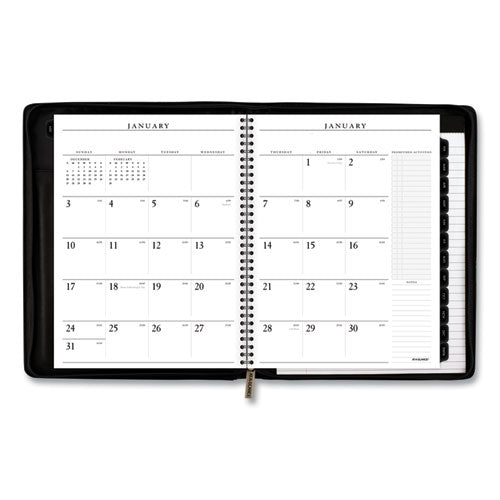 Executive Weekly Vertical-column Appointment Book, Telephone/address Section, 11 X 8.25, Black, 12-month (jan-dec): 2023