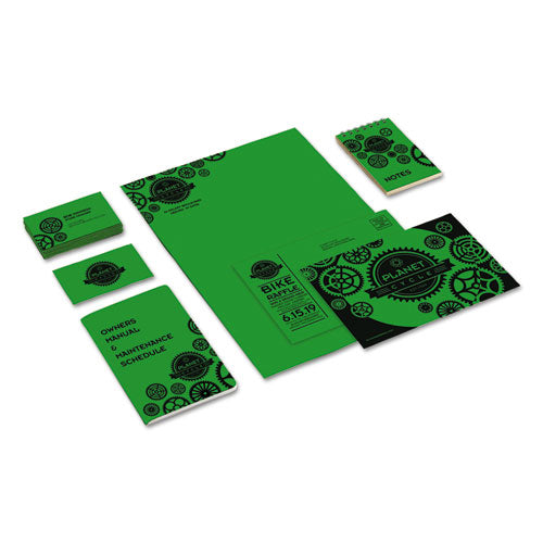 Color Cardstock, 65 Lb Cover Weight, 8.5 X 11, Gamma Green, 250/pack