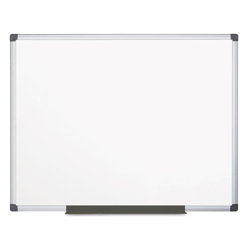 Porcelain Value Dry Erase Board, 48 X 72, White Surface, Silver Aluminum Frame