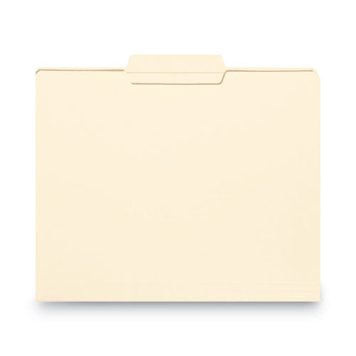 Reinforced Tab Manila File Folders, 1/3-cut Tabs: Center Position, Legal Size, 0.75" Expansion, 11-pt Manila, 100/box