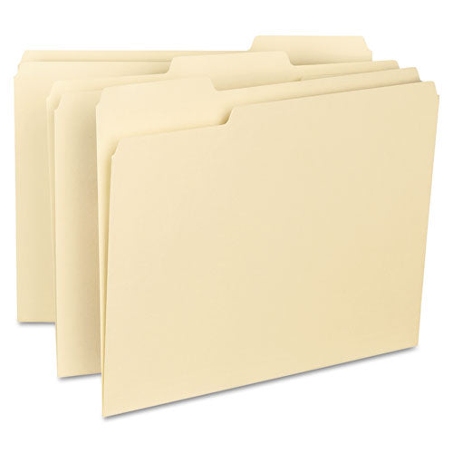 Reinforced Tab Manila File Folders, 1/3-cut Tabs: Center Position, Legal Size, 0.75" Expansion, 11-pt Manila, 100/box