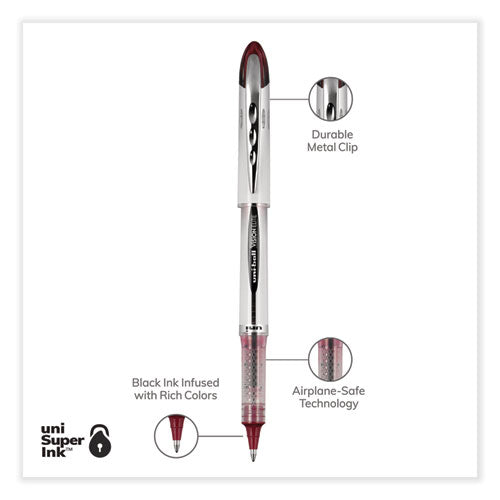 Vision Elite Blx Series Roller Ball Pen, Stick, Bold 0.8 Mm, Assorted Ink And Barrel Colors, 5/pack
