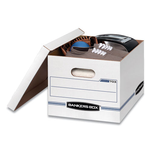 Stor/file Basic-duty Storage Boxes, Letter/legal Files, 12" X 16.25" X 10.5", White, 20/carton