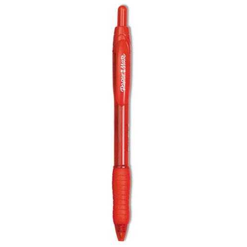 Profile Ballpoint Pen, Retractable, Medium 1 Mm, Black Ink, Translucent Black Barrel, Dozen