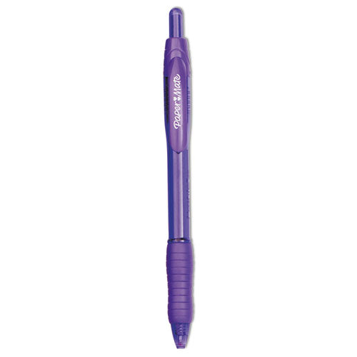 Profile Ballpoint Pen, Retractable, Medium 1 Mm, Black Ink, Translucent Black Barrel, Dozen