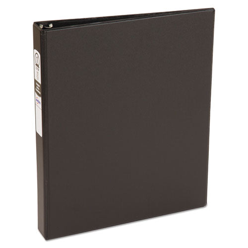 Economy Non-view Binder With Round Rings, 3 Rings, 3" Capacity, 11 X 8.5, Black, (3602)